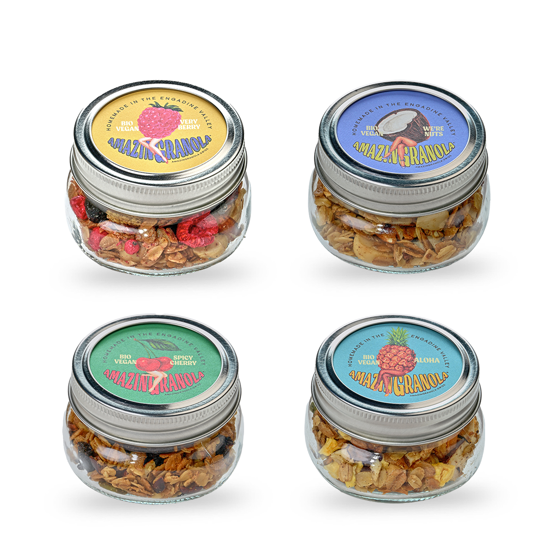 BIO amazinGranola Geschenkbox 'Merry X-Mas MIX 1 & 4'