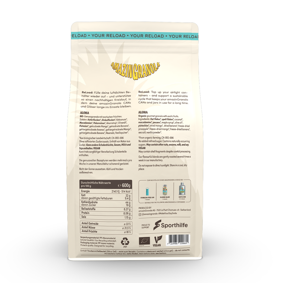 BIO amazinGranola 'Aloha' ReLoad
