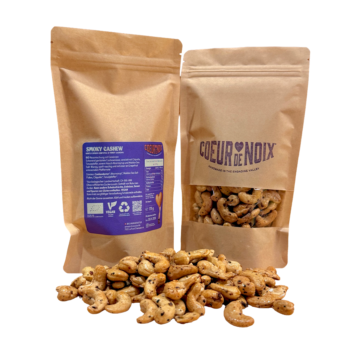 BIO Coeur de Noix Smoky Cashew – Re-Load Beutel 175g
