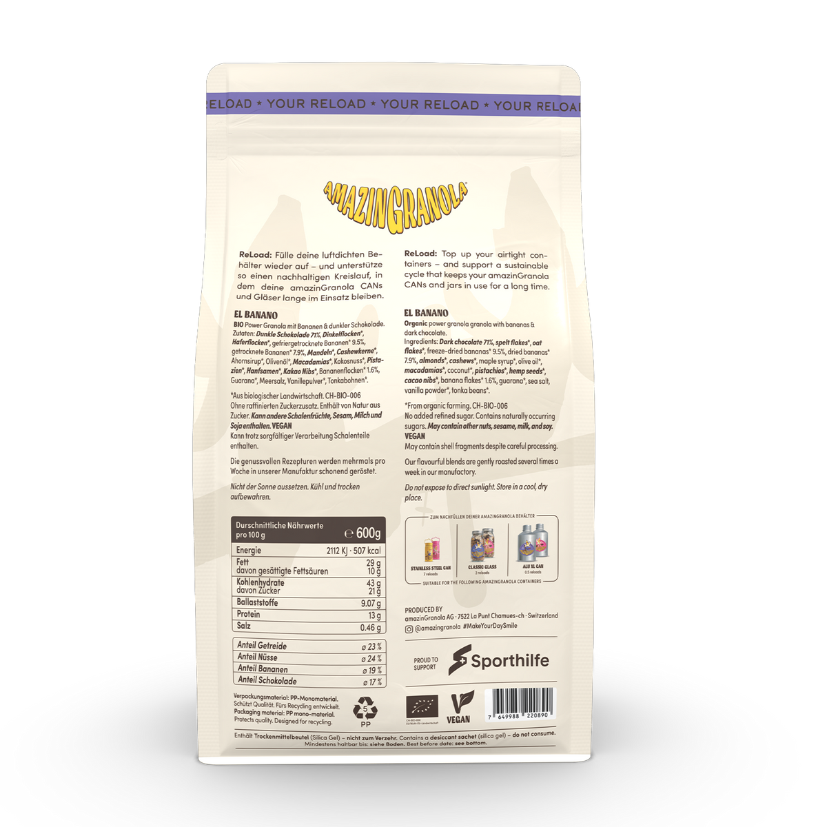 BIO amazinGranola "El Banano" ReLoad