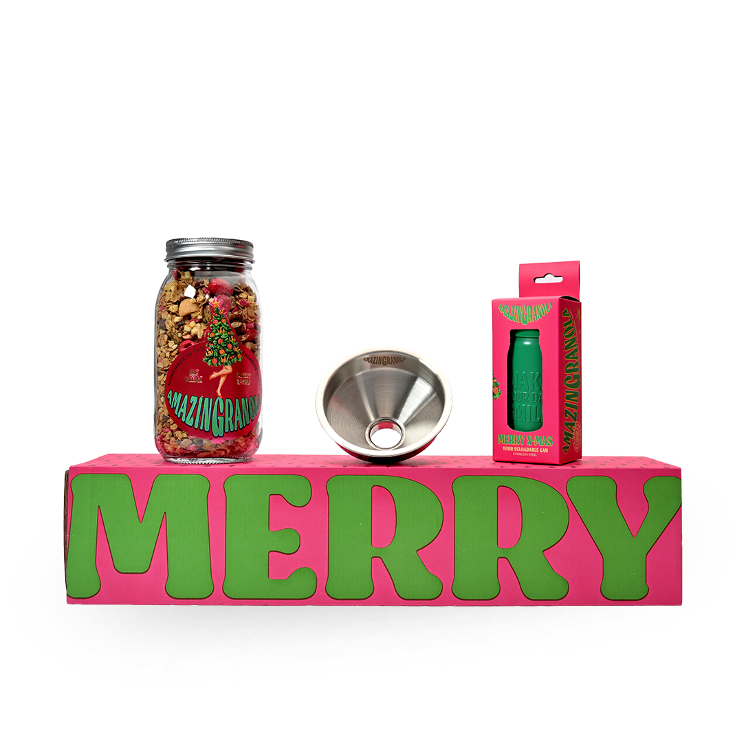 BIO amazinGranola Geschenkbox mit Glas, Sports CAN & Trichter