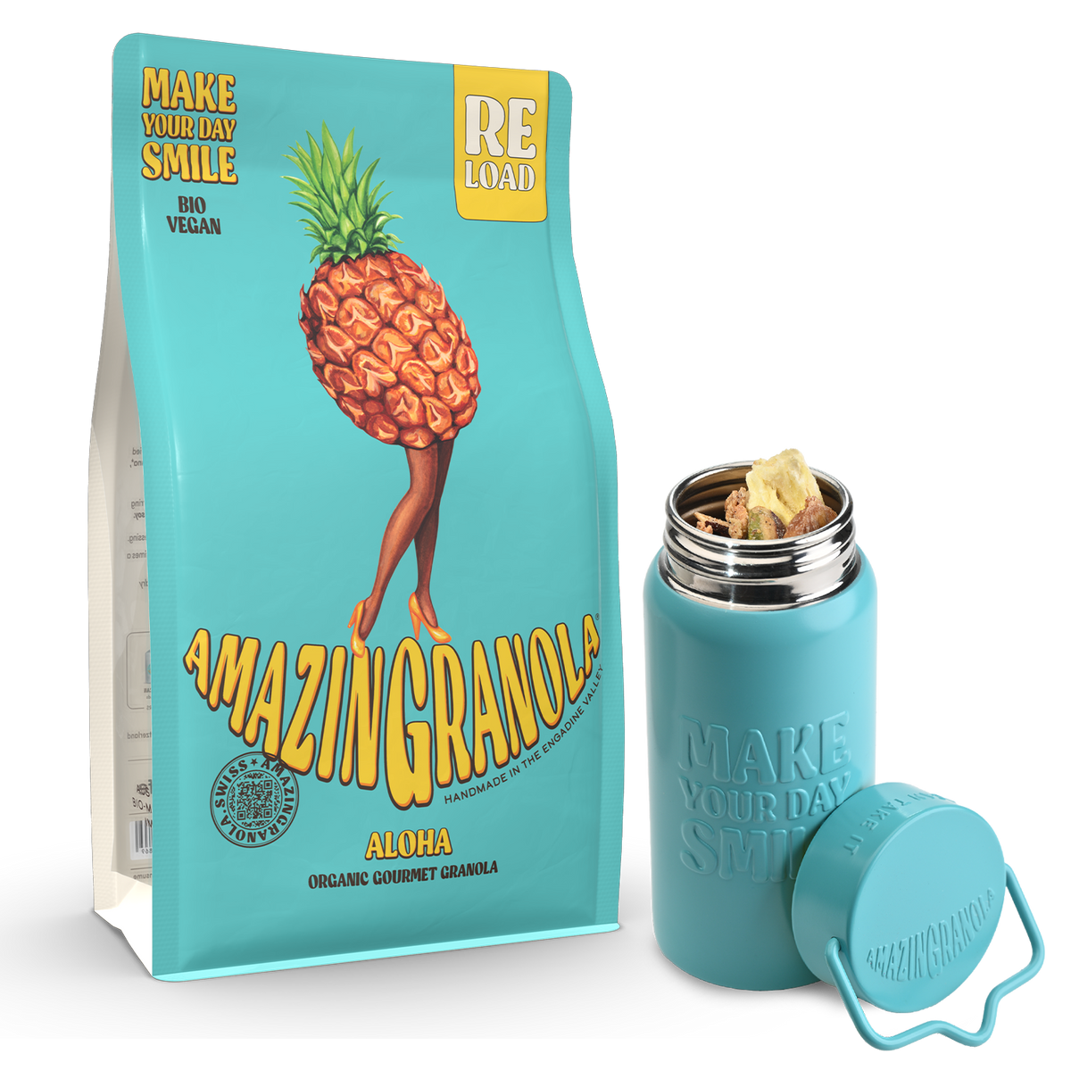 BIO amazinGranola ReLoad & Sports Can Bundle
