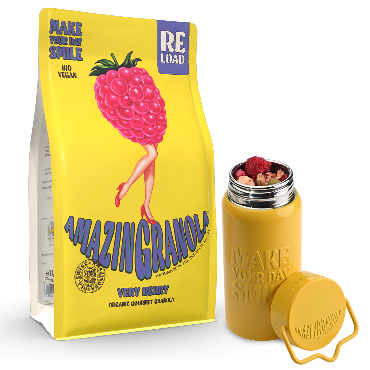 BIO amazinGranola ReLoad & Sports Can Bundle