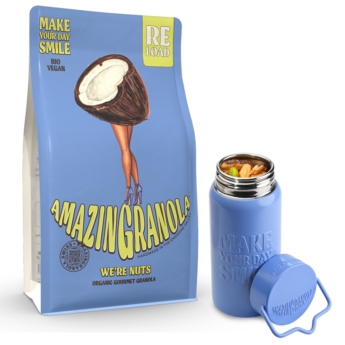 BIO amazinGranola ReLoad & Sports Can Bundle