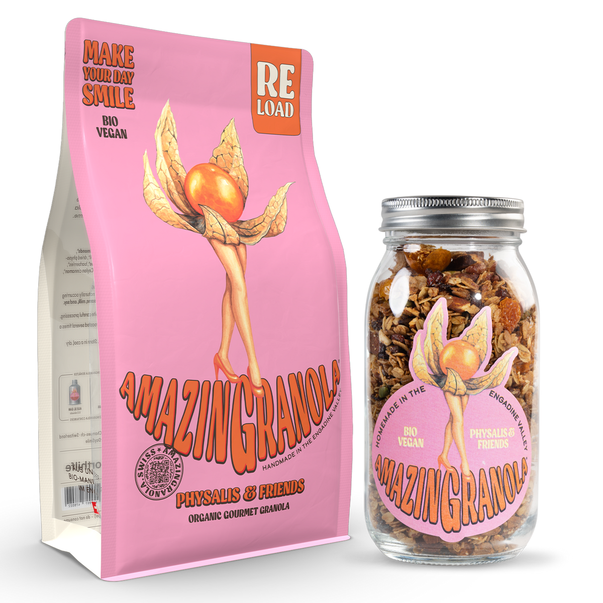 BIO amazinGranola ReLoad & Glas Bundle