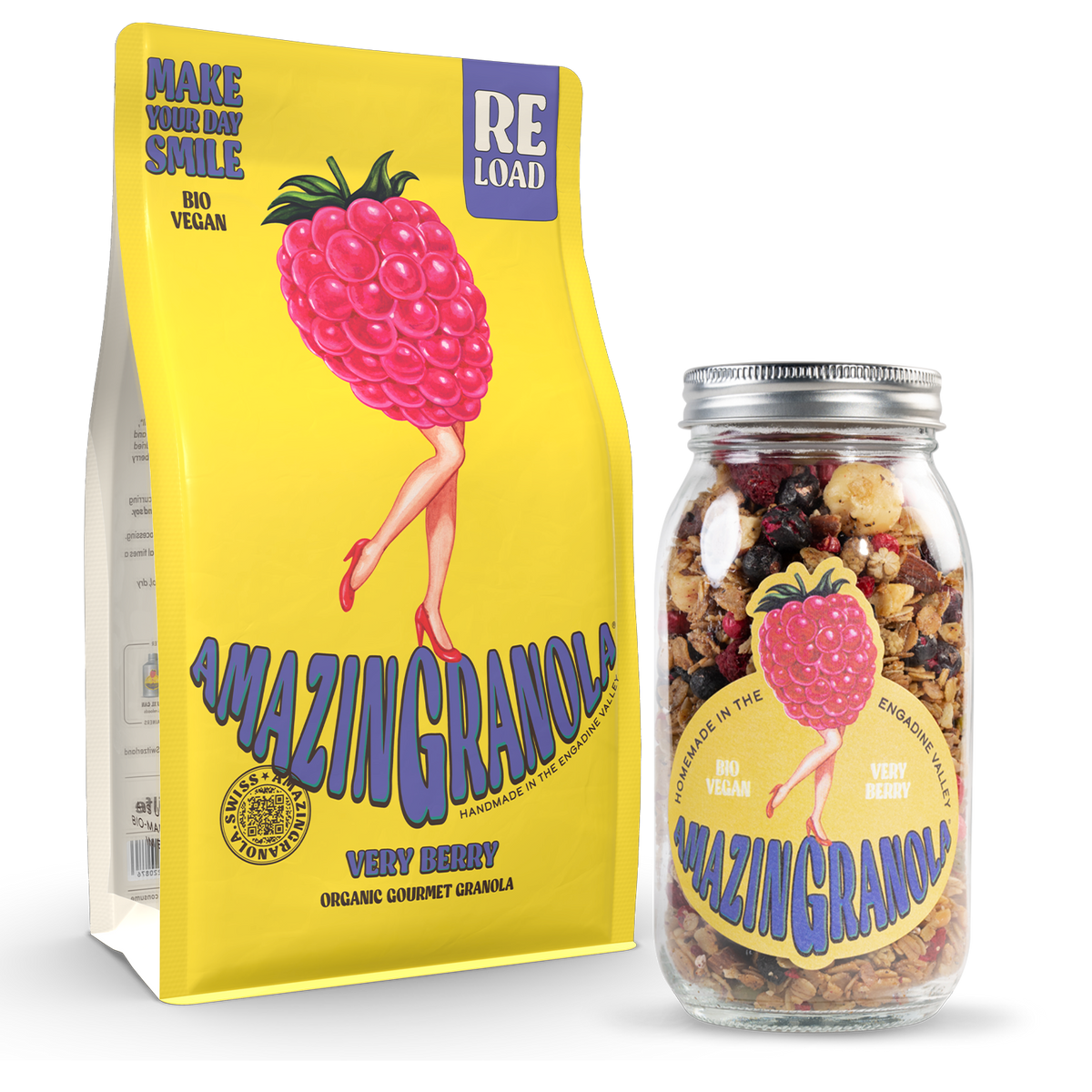 BIO amazinGranola ReLoad & Glas Bundle