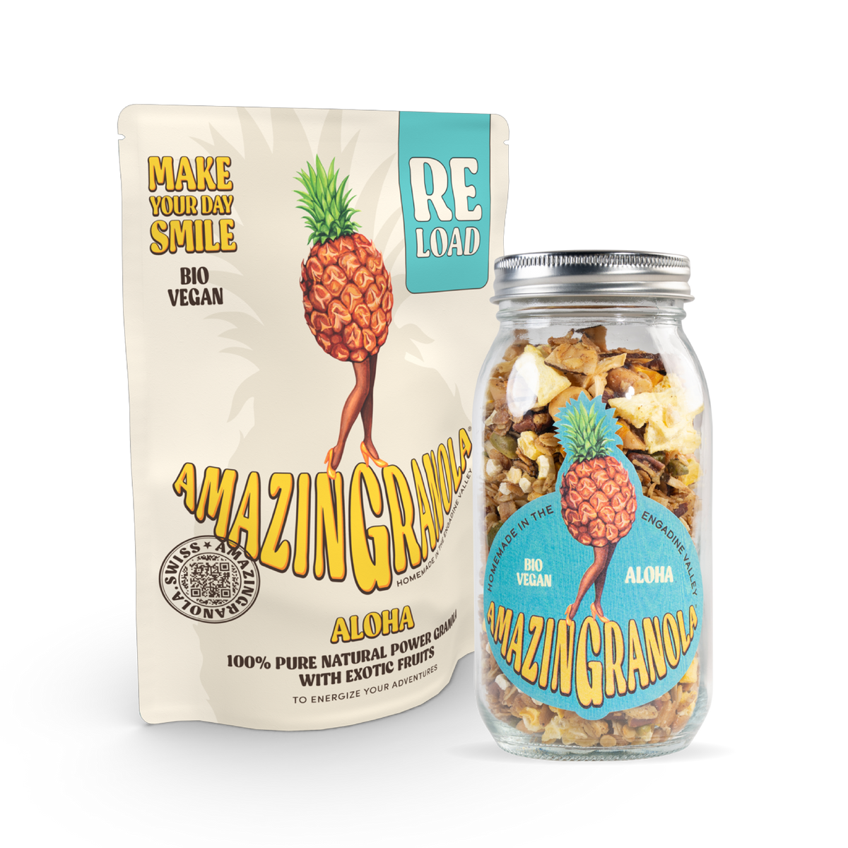 BIO amazinGranola Reload &amp; Glas Bundle