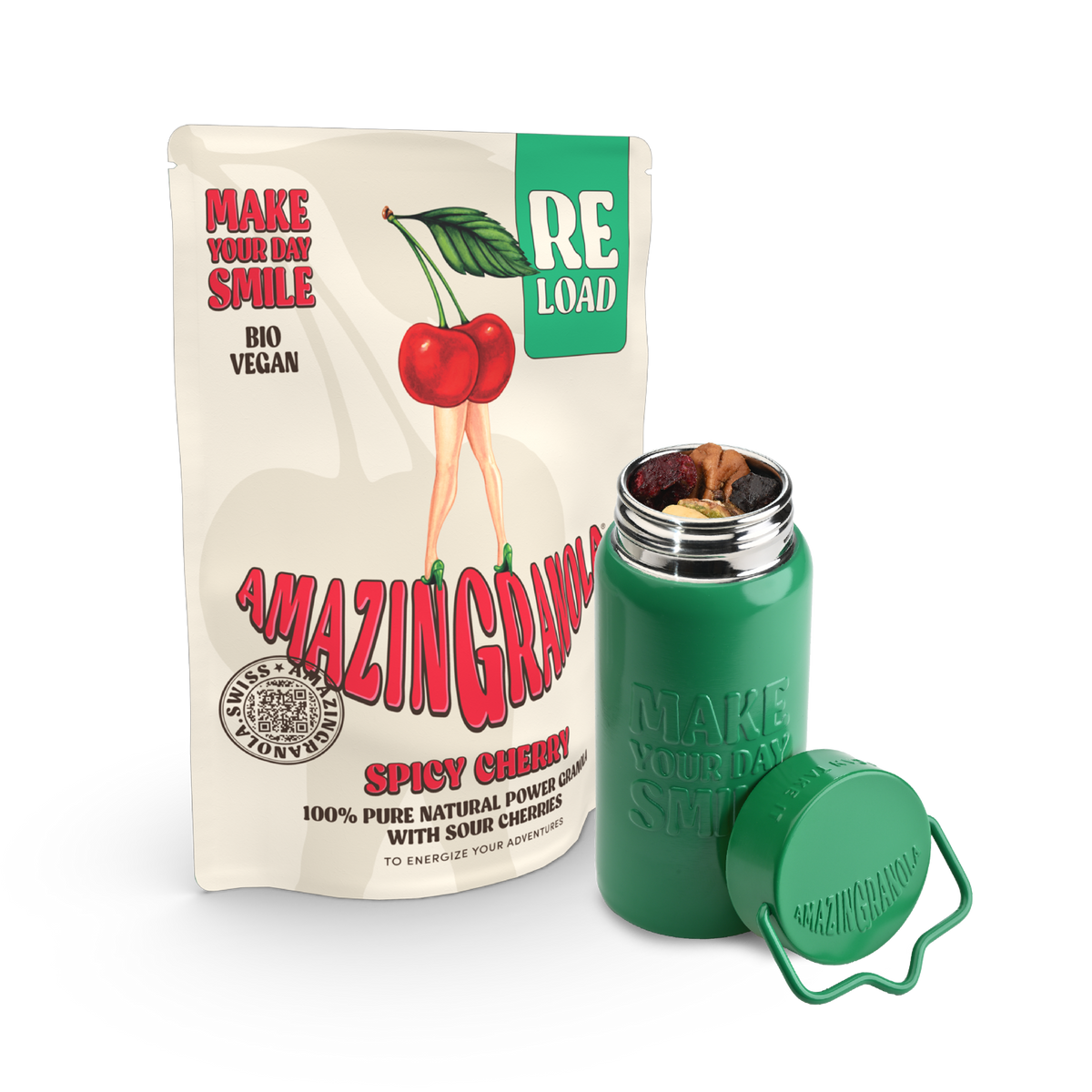 BIO amazinGranola Reload &amp; Sports Can Bundle