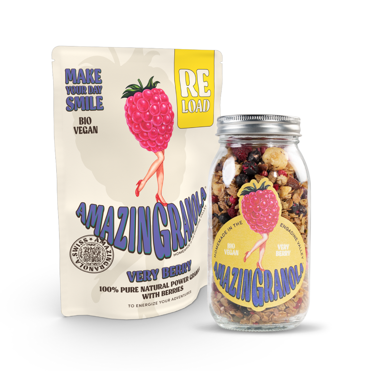 Organic amazingranola reload &amp; glass bundle