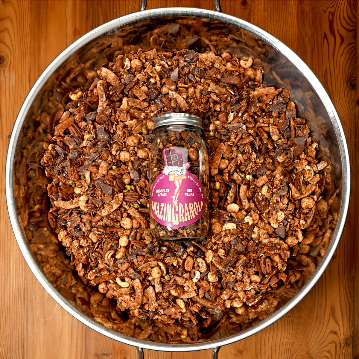 BIO amazinGranola 'ART CAN' GRÜN