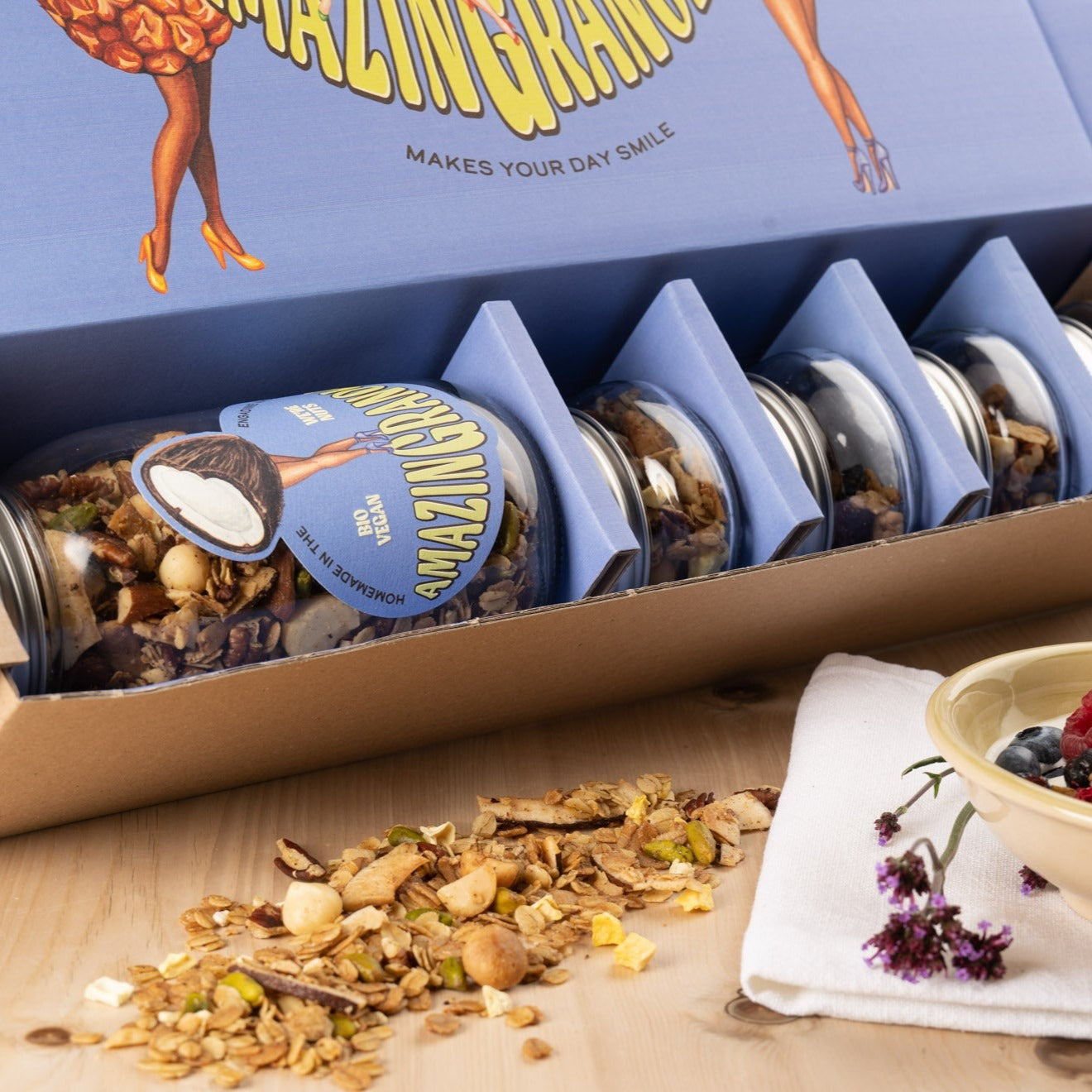 BIO amazinGranola Degustier- & Geschenkbox 'MIX'