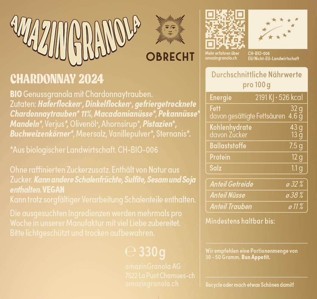 BIO amazinGranola &#39;Chardonnay&#39; Limited Edition Bundle