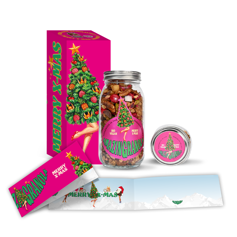 BIO amazinGranola Geschenkbox 'Merry X-Mas SINGLE'