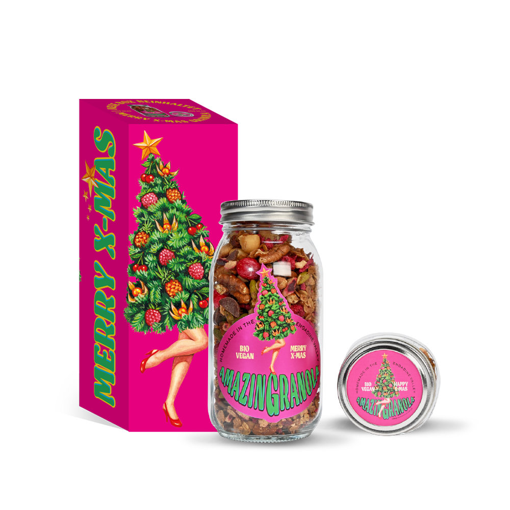 BIO amazinGranola Geschenkbox 'Merry X-Mas SINGLE'