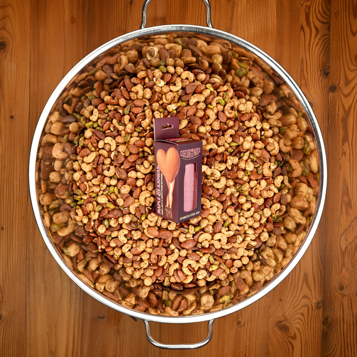 BIO Nussmischung Maple & Ajowan mit Cashews, Mandeln, Macadamianüssen und Pistazien
